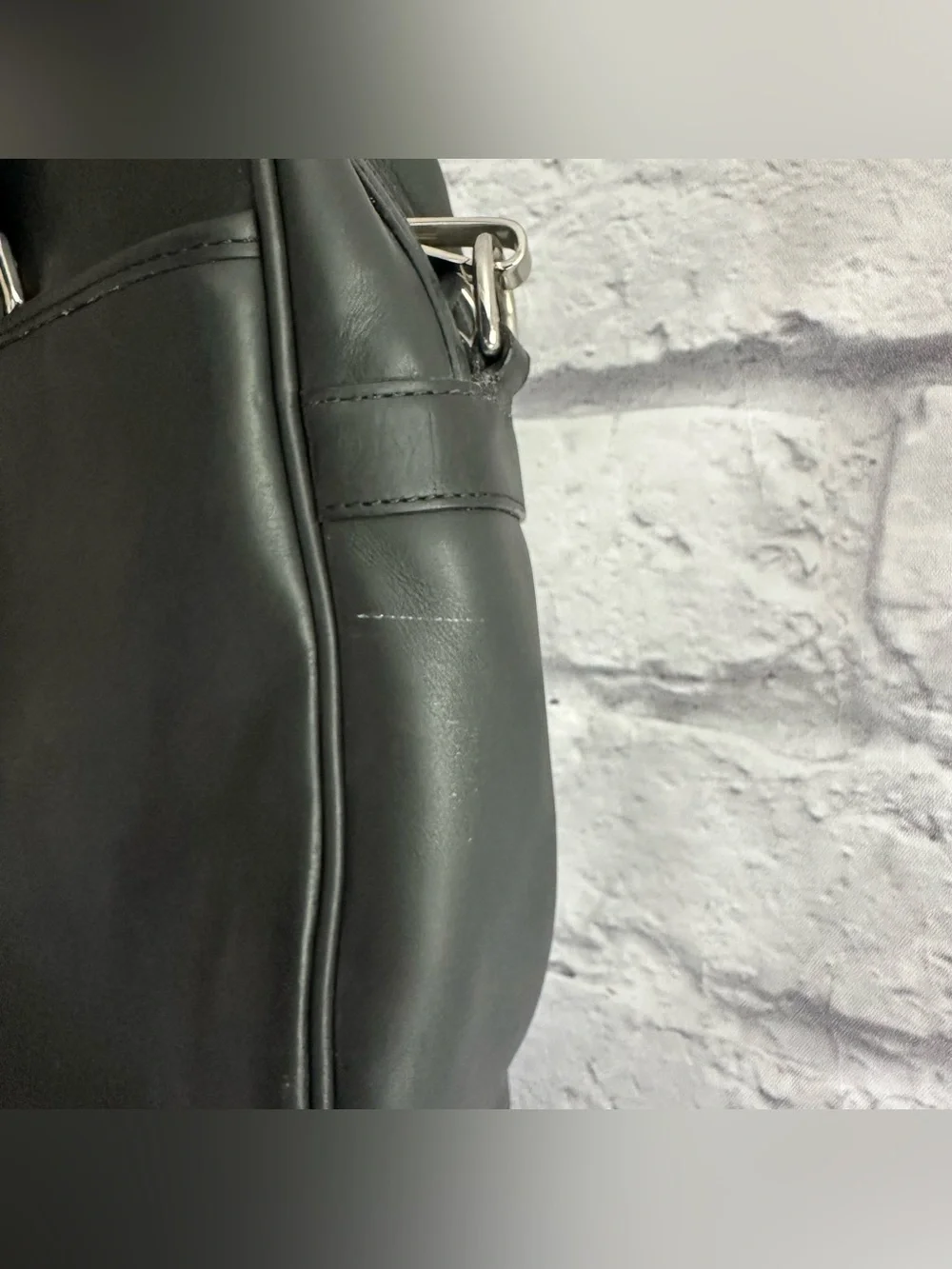 VINTAGE PREOWNED COACH LAPTOP BAG LEATHER WITH STRAP UTILITY BAG WORKWEAR OFFICE